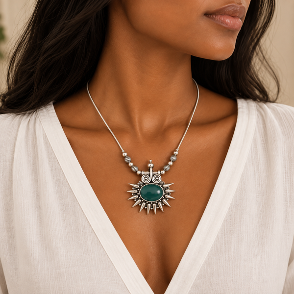 Soorya Traditional Silver 925 Necklace