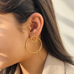 Suttan Gold Plated Silver 925 Earrings