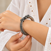 Tilam Silver Bangle