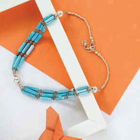 Tiya Turquoise Silver 925 Necklace