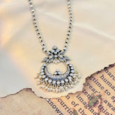 Long Festive Pearls Silver 925 Necklace