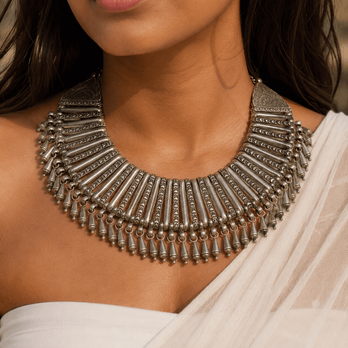 Veerani Traditional Silver 925 Necklace