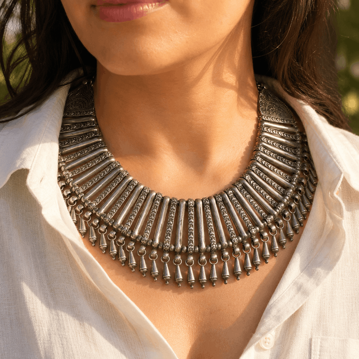Veerani Traditional Silver 925 Necklace