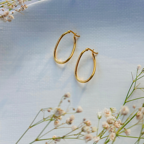 Earrings, Gold plated sterling silver earrings, 925 silver earrings with 18k gold plating