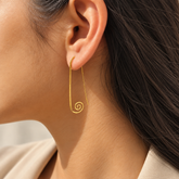 Welsey Gold Plated Silver 925 Earrings