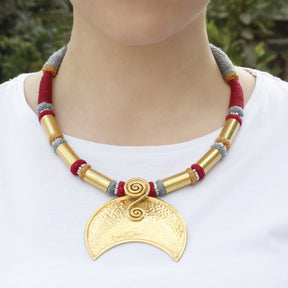 Zaya Gold Plated Vermeil Boho Silver 925 Pendant Necklace