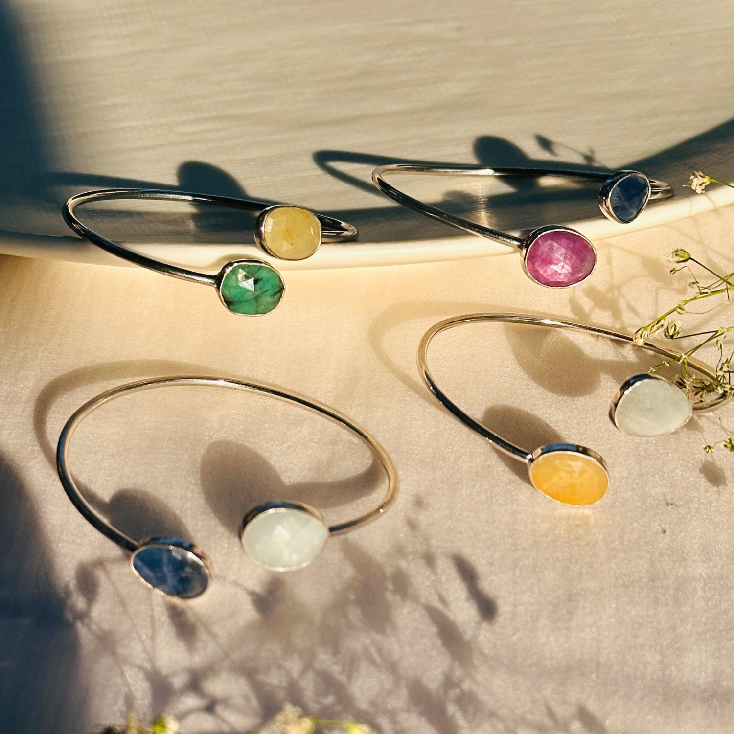 multi colored gemstone bracelets
Minimal Bracelets  