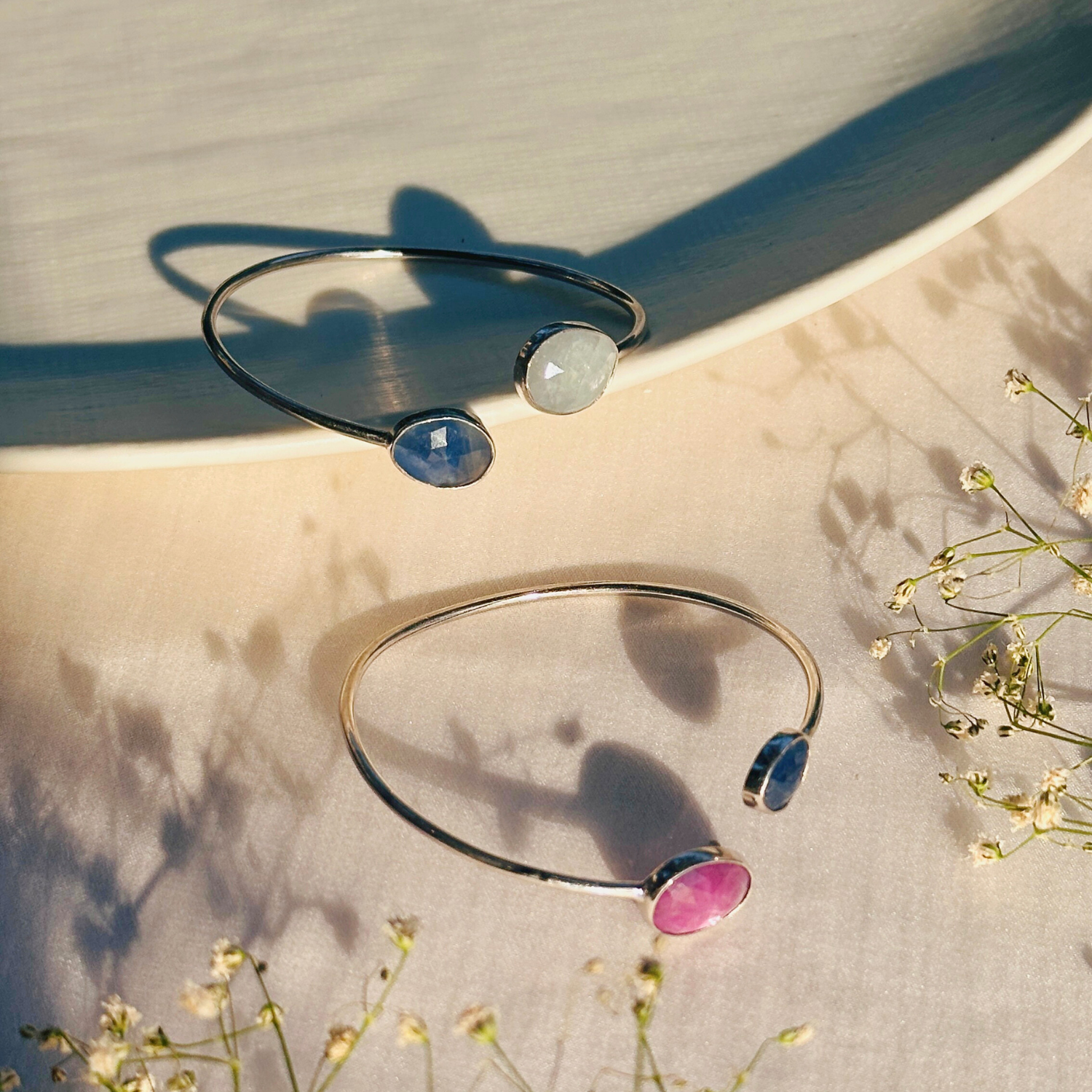 minimal bangle
Minimal Bracelet
sapphire bracelet
Pink bracelet
blue bracelet
White bracelet
bracelet for daily wear 
