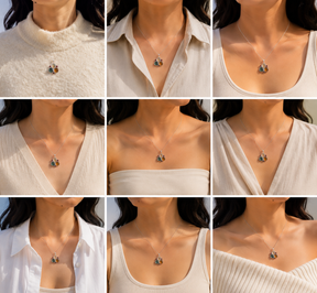 Alea Multi Stone Silver 925 Pendant