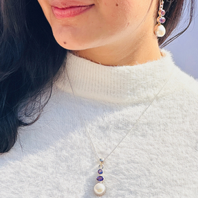 Amethyst pearl silver 925 pendant for women

Natural amethyst and pearl silver pendant

Amethyst pearl 925 sterling silver pendant

Amethyst pearl stone silver pendant 

Minimal Pendant