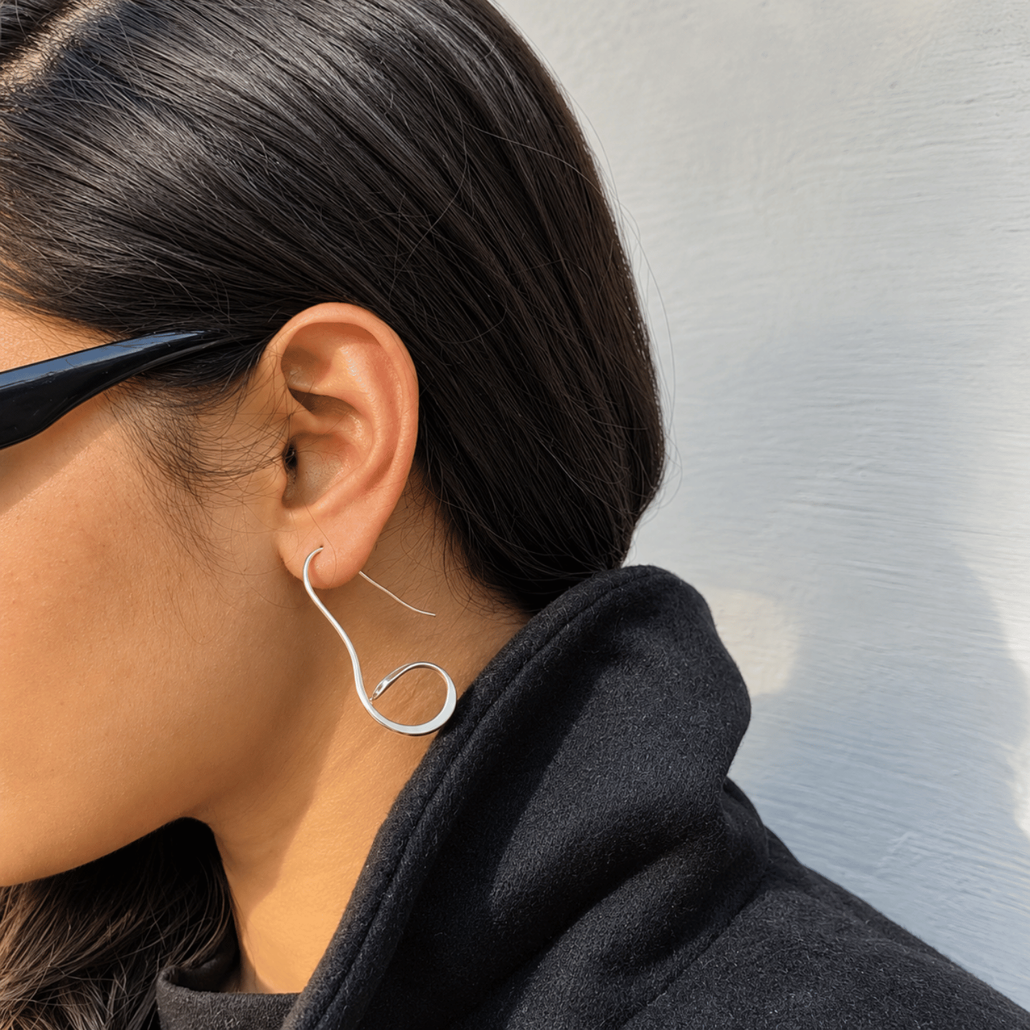 Slinky Silver Earrings