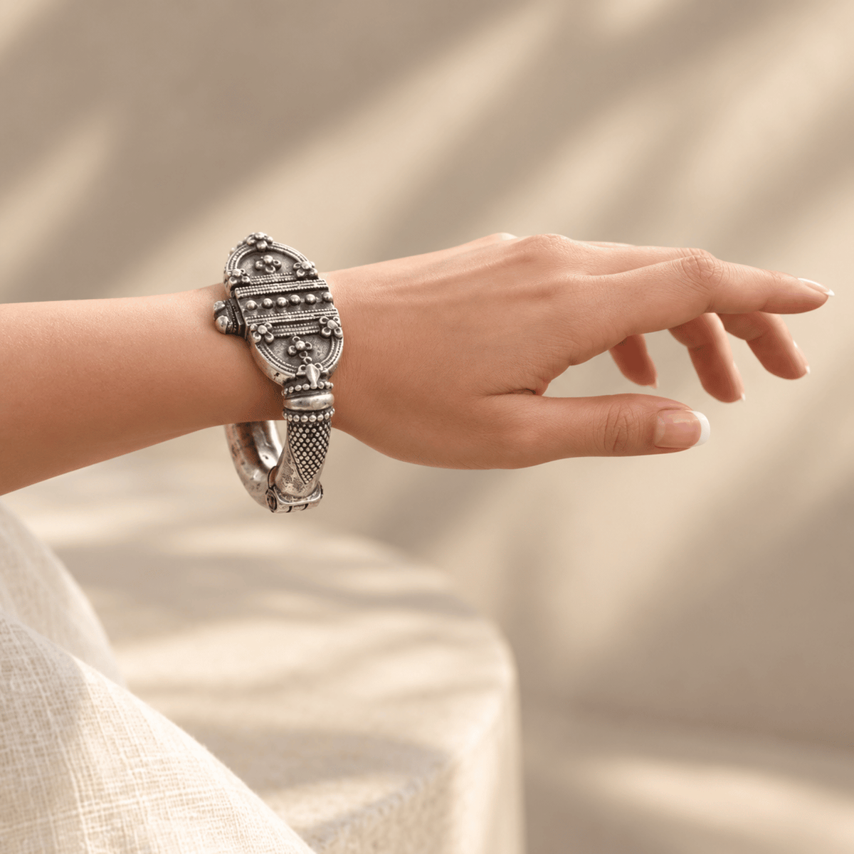 Old silver Tribal bangle