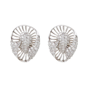 Seed Silver 925 Diamond Stud Earrings