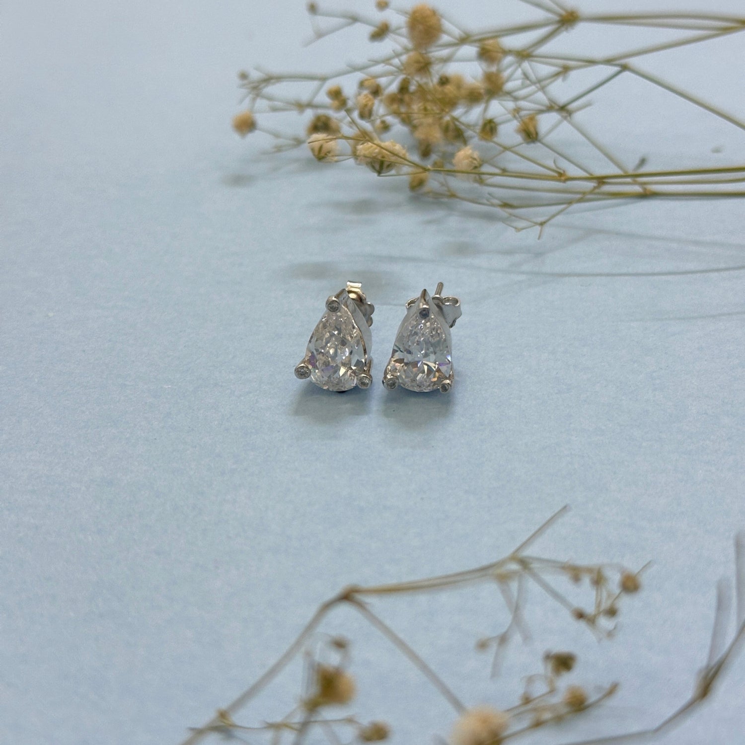 everyday silver earrings for women worn on ear
