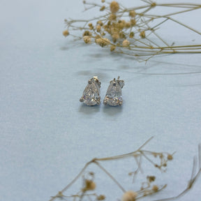 everyday silver earrings for women worn on ear