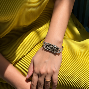 Seol Gemstone 925 Silver Cuffs Bangle