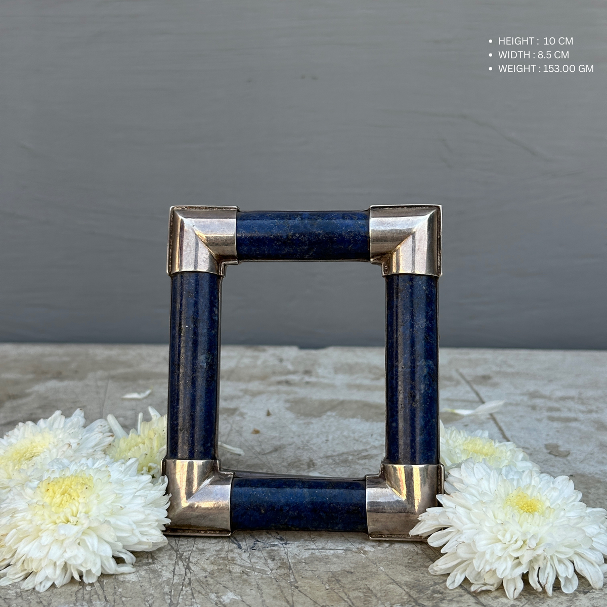 lapis lazuli sterling silver frame