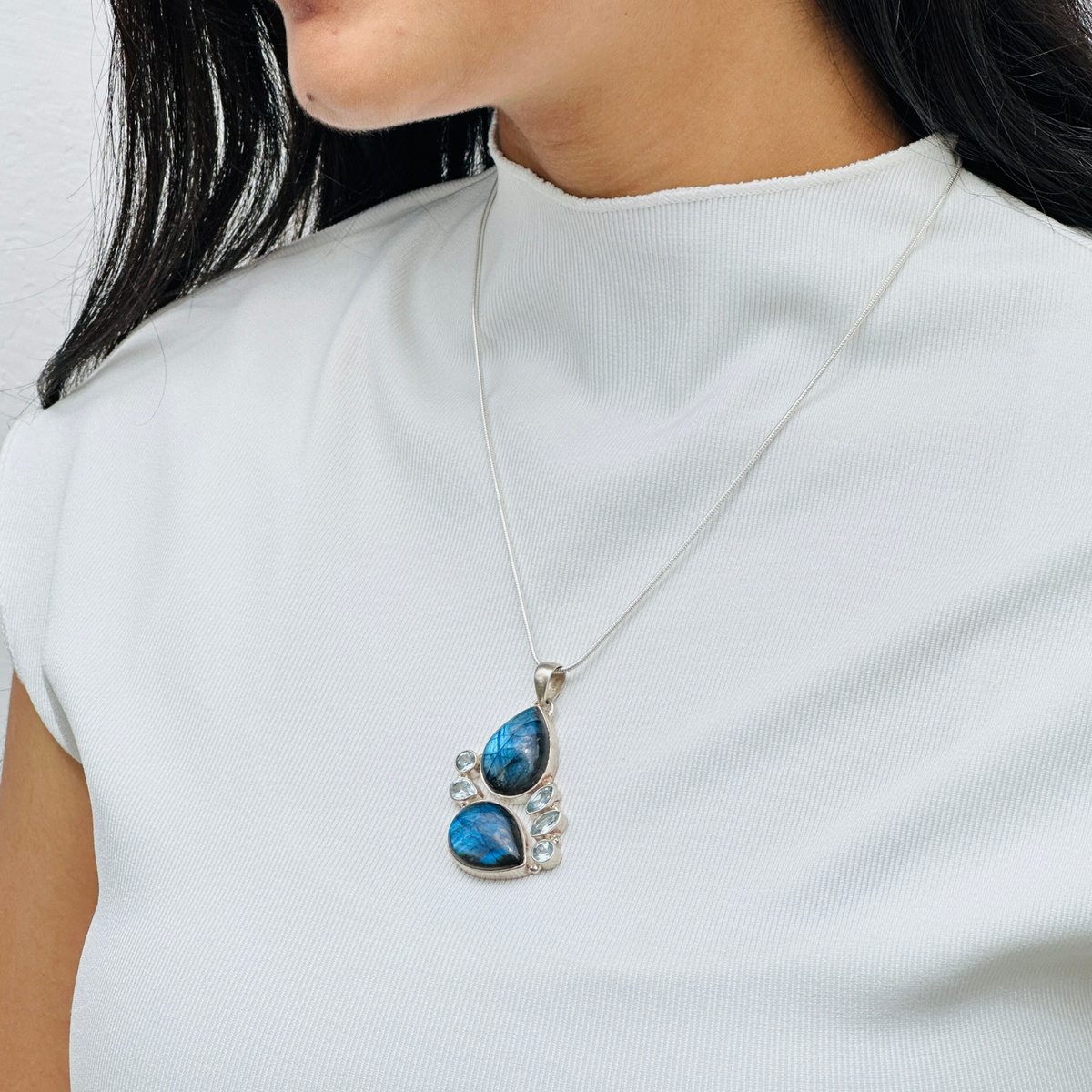 Finn Multistone Silver 925 Pendant