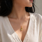 Liam Citrine 18K Gold Plated Silver 925 Pendant
