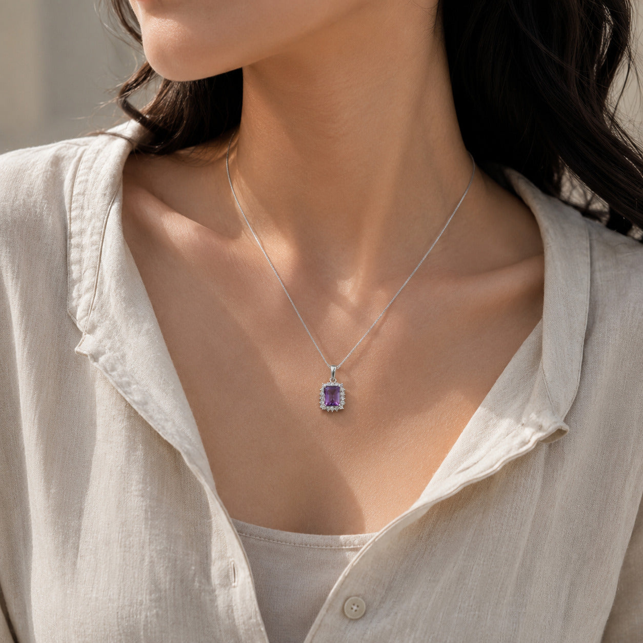 Maria Jose Multi Stone & Zircon Silver 925 Pendant