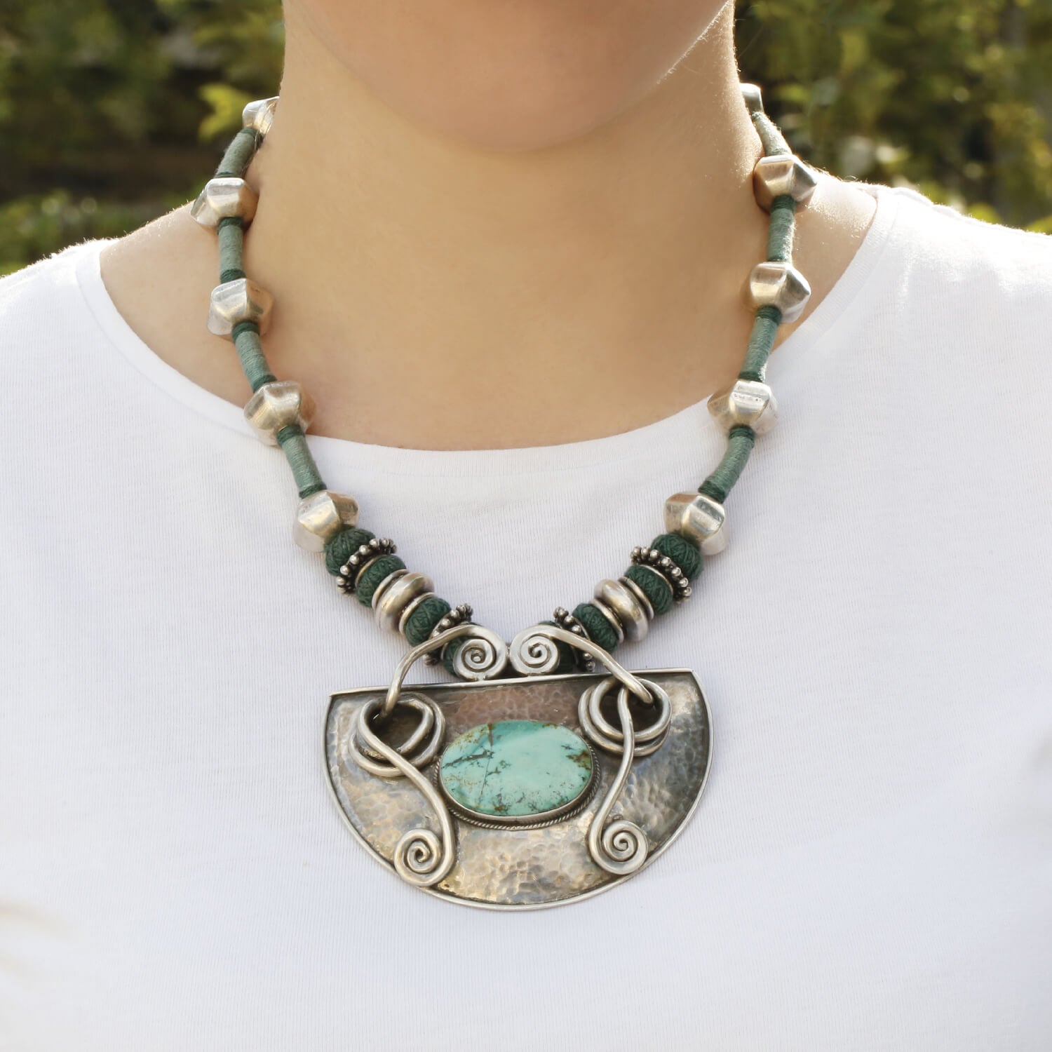 Niyra Bohemian Silver 925 Pendant Necklace