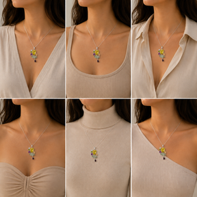 Adry Multi Stone Silver 925 Pendant