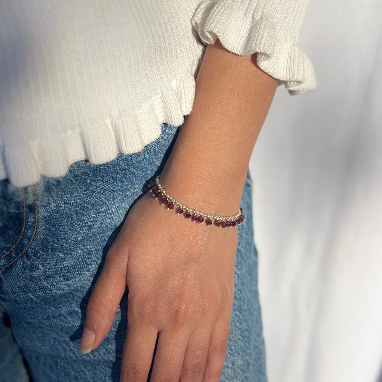 Garnet silver bracelet

Garnet 925 bracelet

Silver garnet bracelet

Red stone bracelet

Sterling silver bracelet