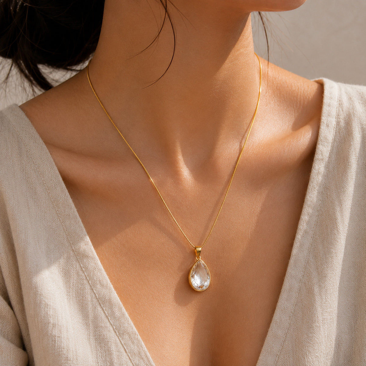 Pablo Pendant 18K Gold Plated Silver Necklace