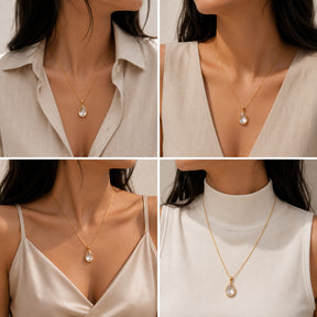 Pablo Pendant 18K Gold Plated Silver Necklace