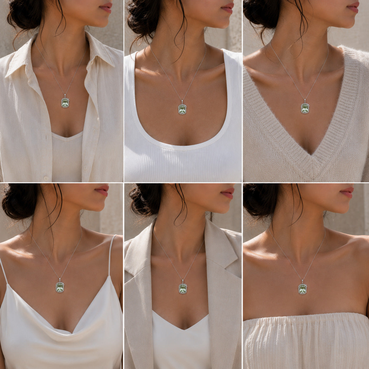 Palmira Multistone & Zircon Silver 925 Pendant