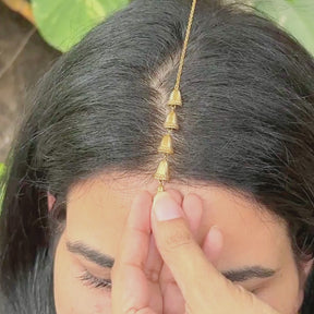 Ira 18K Gold Plated Silver 925 Maang Tikka