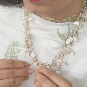 Taruni 18K Gold Plated Silver 925 Pearl Beads Necklace