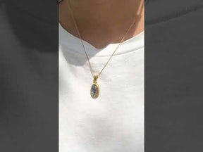 Lee Rutile Quartz 18K Gold Plated Silver 925 Pendant
