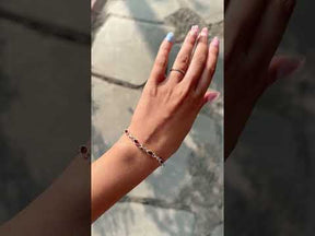 Crim Garnet Silver 925 Bracelet