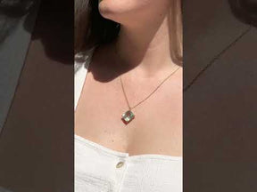 Kaia Aquamarine 18K Gold Plated Silver 925 Necklace
