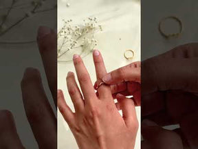 Sunrise Gold Plated Silver 925 Ring Stack