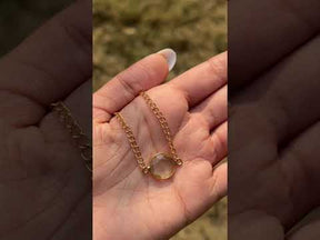 Exa Lemon Quartz Silver 925 Pendant Necklace