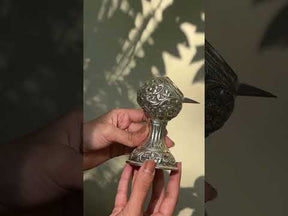 Antique Silver 925 floral pot ashtray