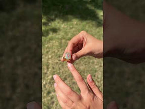 Mirae Aquamarine 18K Gold Plated Silver 925 Ring