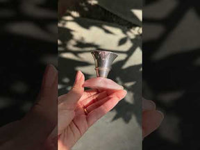 Rose quartz silver candle stand