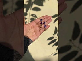 Vera Amethyst & Rutile Silver 925 Earrings