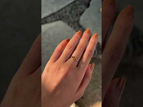 Yona Sapphire 18K Gold Plated Silver 925 Ring