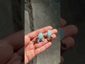 Multi Stone Earrings 