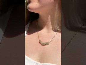 Oryn Aquamarine 18K Gold Plated Silver 925 Necklace