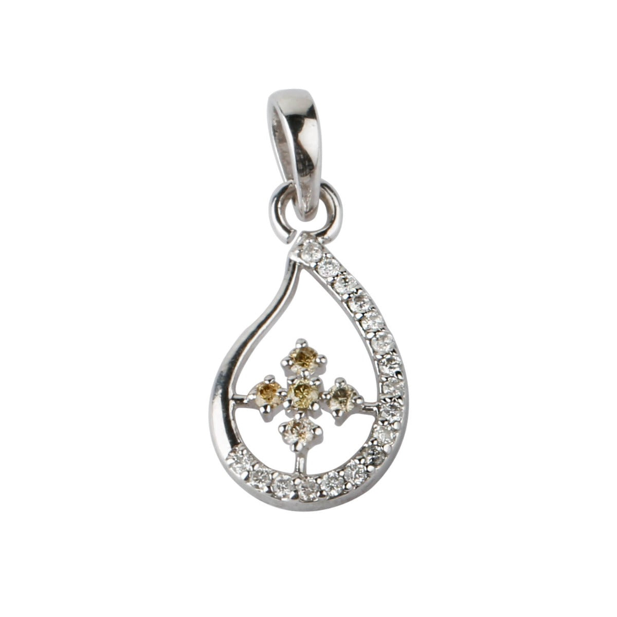 Isolde Silver 925 Diamond Pendant