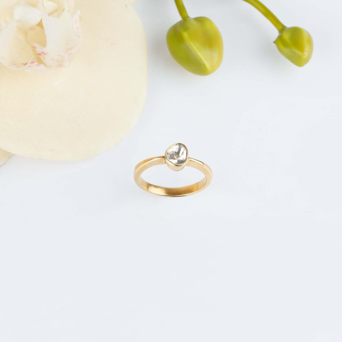 Alina 18K Gold Plated Silver 925 Diamond Ring