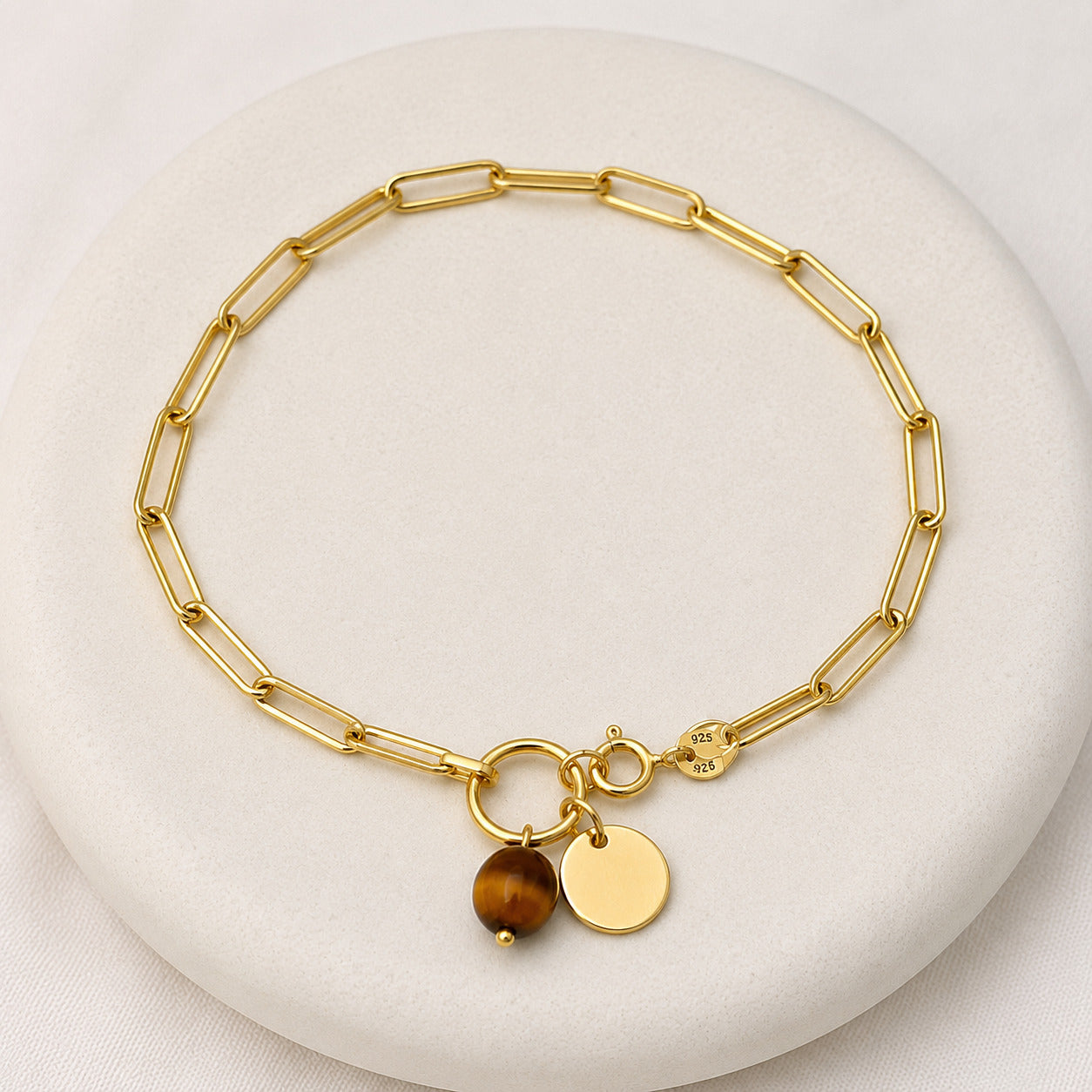 Gem & Initial Friendship Band