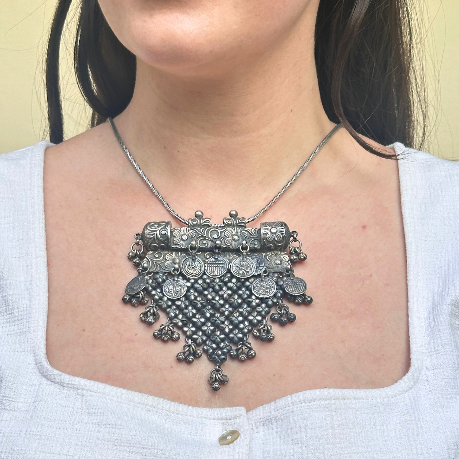 silver necklace, 925 necklace 