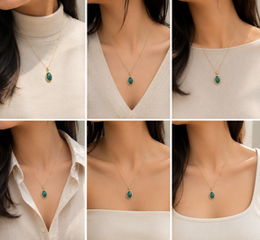 Tanisha Emerald 18K Gold Plated Silver 925 Pendant