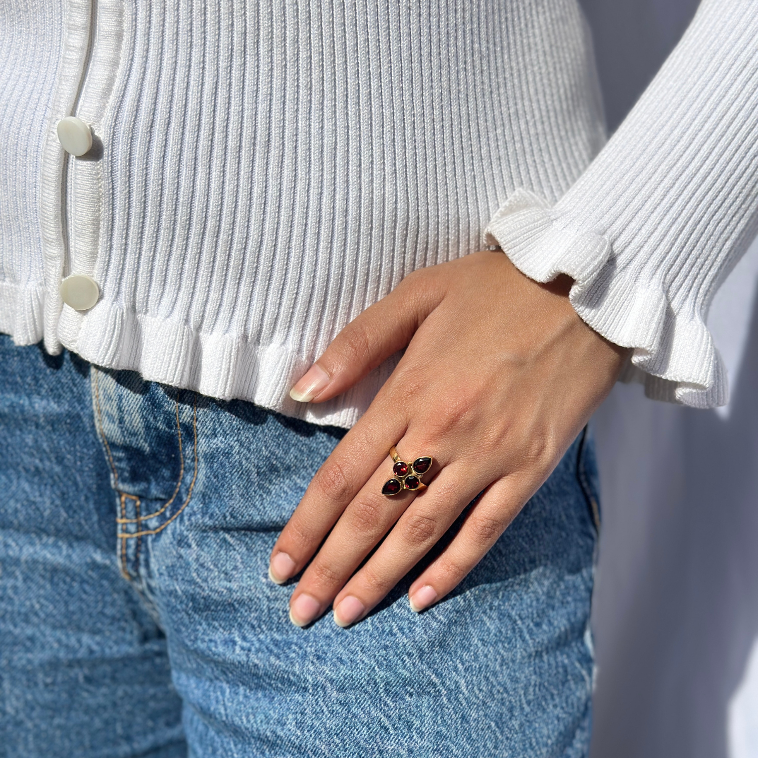 Garnet 18k gold plated silver 925 ring

Natural garnet gemstone gold plated silver ring

Red garnet 925 silver gold plated ring

garnet Ring 
